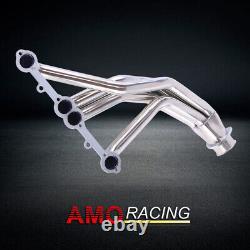 Headers Fit Chevy GMC Pickup Truck Blazer C10 1966-1987 Silver Stainless Steel