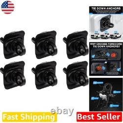 Heavy Duty Stainless Steel Truck Bed Tie Down Anchors 6 Pack Easy Install