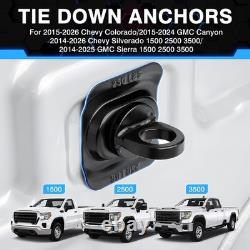 Heavy Duty Stainless Steel Truck Bed Tie Down Anchors 6 Pack Easy Install