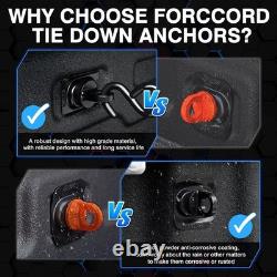 Heavy Duty Stainless Steel Truck Bed Tie Down Anchors 6 Pack Easy Install