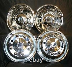 Hino 258lp Truck 19.5 8 Lug Polished Stainless Steel Wheel Simulator Covers