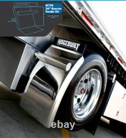 Hodgebuilt 34 430 stainless steel quarter fender kit pair universal truck new