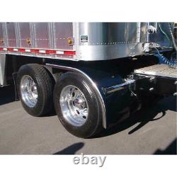 Hodgebuilt 72 Half Fender Stainless Steel polished Smooth Pair truck semi new