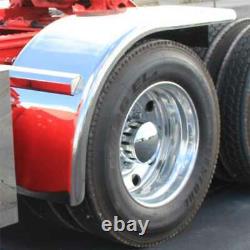 Hogebuilt 72 Half Fender Stainless Steel polished Smooth Pair truck semi new