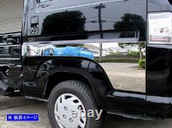 Honda Acty Truck HA8 HA9 Super Mirror Stainless Steel Plated Side Door Panel 4PC