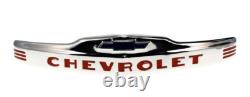Hood Emblem Chevrolet Polished Stainless Steel 47-53 Chevy Truck