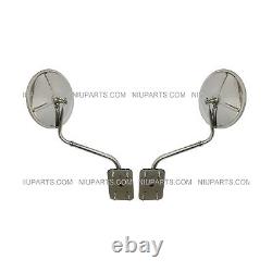 Hood Mirror for Trucks 8 Mirror with 304 Stainless Steel Arm LH & RH Fits