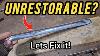 How To Restore Dents In Steel Trim 1953 Chevy Kustom Chicken Truck Project