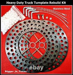 Hunter Heavy-Duty Truck Alignment Rack Turn Plate Rebuild Kit Stainless Steel