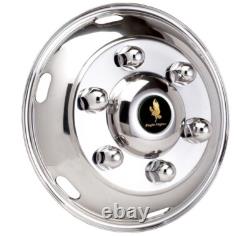 Isuzu Wheel Simulators 16 6 lug cabover import box truck tilt cab FRONT PAIR