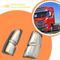 Iveco S-Way Truck Stainless steel Chrome Side Mirror Guards