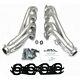 Jba For 1 3/4 Header Shorty Stainless Steel 01-03 Gm Hd Truck 8.1l Silver