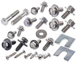 JEGS 79439 Front End Bolt Kit 1960-1966 GM Truck Polished Stainless Steel 137-Pi