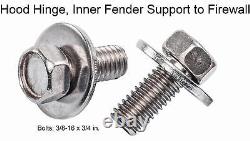 JEGS 79439 Front End Bolt Kit 1960-1966 GM Truck Polished Stainless Steel 137-Pi