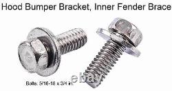 JEGS 79439 Front End Bolt Kit 1960-1966 GM Truck Polished Stainless Steel 137-Pi