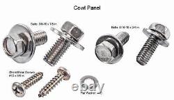 JEGS 79440 Front End Bolt Kit 1967-1972 GM Truck/SUV Polished Stainless Steel 16