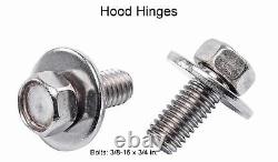 JEGS 79440 Front End Bolt Kit 1967-1972 GM Truck/SUV Polished Stainless Steel 16