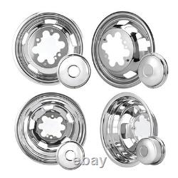 JESONN 17 Inch Full Set 5 Hand Holes Stainless Steel Wheel Truck (No Lugs)