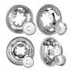 Jesonn 17 Inch Full Set 5 Hand Holes Stainless Steel Wheel Truck (no Lugs)