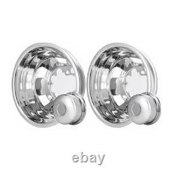 JESONN 17 Inch Full Set 5 Hand Holes Stainless Steel Wheel Truck (No Lugs)