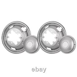 JESONN 17 Inch Full Set 5 Hand Holes Stainless Steel Wheel Truck (No Lugs)