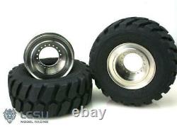 LESU Stainless Steel Wheel Hubs for 1/15 Scale RC Loader Truck Car Vehicle Model