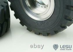LESU Stainless Steel Wheel Hubs for 1/15 Scale RC Loader Truck Car Vehicle Model