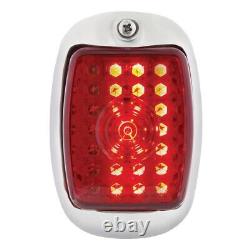 LH & RH Sequential LED Tail Lights Stainless Steel For 1940-53 Chevy / GMC Truck