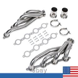 LS Swap Kit Exhaust Manifold for Chevy GMC Truck Stainless Steel Clamp-on V-Band