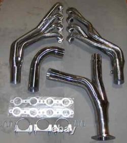 Long Tube Stainless Headers 1999-06 Chevy Silverado GM 4.8 5.3 6.0 Y Pipe RETURN