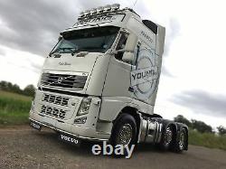 Low Bar + LEDs x11 To Fit Volvo FH Series 2 3 Truck Stainless Steel Accessories
