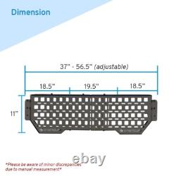 MOLLE PANEL (1 pc) Stainless Steel for Truck Bed Rack Gear Organization off-road