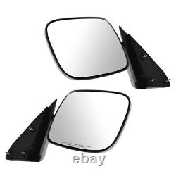 Manual Side View Mirrors Stainless Steel Pair Set for Chevy GMC Pickup Truck