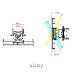 Metal Stainless Steel Snow Blade Spare for 1/14 RC Hydraulic Dumper Truck Tipper