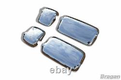 Mirror Cover For MAN TGA Truck Polished Stainless Steel 4pc Chrome Accessory Set