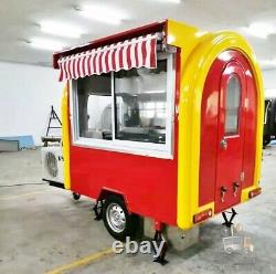 Mobile Food Cart Trailer Made to Order Stainless Steel Customized Food Truck