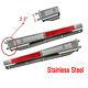 Mudflap Hangers Stainless Steel Straight 30 1pair 2.5 Semi Truck Spring Loaded
