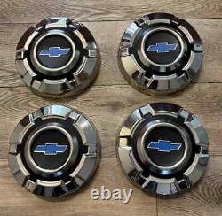 NEW 1969-1972 Chevy 1/2 Ton Wheel Center Rim Hubcap Lug Cover Dog Dish C10 Set 4