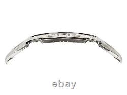 NEW Chrome Steel Bumper Face Bar for 2015 2016 2017 Ford F150 Truck With Fog 15-17