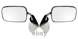 NEW Stainless Steel Side View Mirror Set / For 1987-91 Chevy & GMC R/V Truck