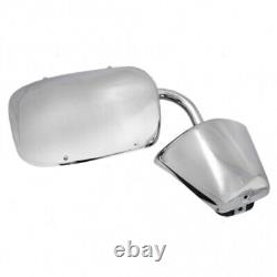 NEW Stainless Steel Side View Mirror Set / For 73-87 Chevy C/K Pickup Truck Pair