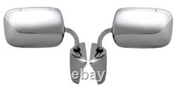 NEW Stainless Steel Side View Mirror Set / For 73-87 GMC C/K Pickup Truck Pair