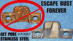 NOS PAIR 1930's DODGE TRUCK DPCD HOOD HINGE PIVOTS STAINLESS STEEL CHROME SHINE NOS PAIR 1930's DODGE TRUCK DPCD HOOD HINGE PIVOTS STAINLESS STEEL CHROME SHINE