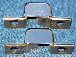 NOS PAIR 1930's DODGE TRUCK DPCD HOOD HINGE PIVOTS STAINLESS STEEL CHROME SHINE NOS PAIR 1930's DODGE TRUCK DPCD HOOD HINGE PIVOTS STAINLESS STEEL CHROME SHINE