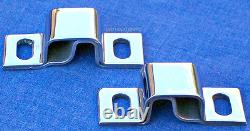 NOS PAIR 1930's DODGE TRUCK DPCD HOOD HINGE PIVOTS STAINLESS STEEL CHROME SHINE NOS PAIR 1930's DODGE TRUCK DPCD HOOD HINGE PIVOTS STAINLESS STEEL CHROME SHINE