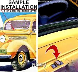 NOS PAIR 1930's DODGE TRUCK DPCD HOOD HINGE PIVOTS STAINLESS STEEL CHROME SHINE NOS PAIR 1930's DODGE TRUCK DPCD HOOD HINGE PIVOTS STAINLESS STEEL CHROME SHINE