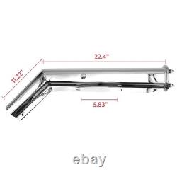 New 27 Inch Stainless Steel Spring Loaded Angled Mud Flap Bracket For Semi Truck