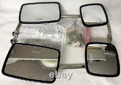 New Old Stock Truck Mirror Set Of 2, Stainless Steel, 9flat, 6convex, Universal