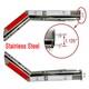 New Semi Truck Spring Loaded Mud Flap Hanger Angled Stainless Steel Rh&lh 1.125