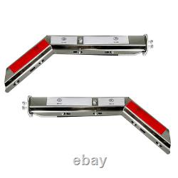 New Semi Truck Spring Loaded Mud Flap Hanger Angled Stainless Steel RH&LH 1.125